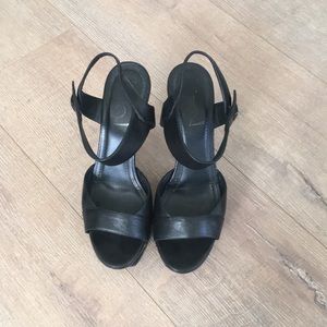 YSL Platform High Heel Studded Sandal